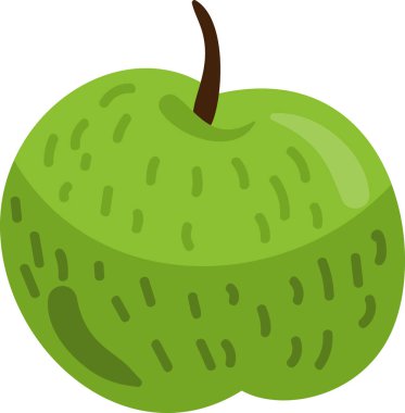 Elma yeşili şükran günü doğal biyolojik besin vektörü. Bayram kutlamaları için nefis vitamin ve geleneksel beslenme. Sonbahar sezonu kutlamaları düz çizgi film çizimleri