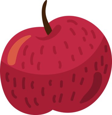 Elma kırmızısı şükran günü doğal biyolojik besin vektörü. Bayram kutlamaları için nefis vitamin ve geleneksel beslenme. Sonbahar sezonu kutlamaları düz çizgi film çizimleri