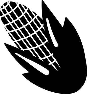 Şükran Günü vektörünü kutlamak için mısır bitkisi. Mısır tarımsal sebze hasadı mevsimsel sonbahar tatilini kutlamak ve ailesiyle yemek yemek için. Yemek yassı karikatür çizimi