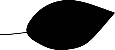 Ağaç yaprağı botanik çiçek süsleme silueti