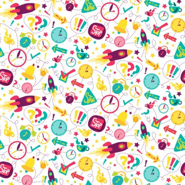 Yönetim zamanı işgali kusursuz şablon vektörü. İşletme yöneticisi, proje bitiş tarihi ve girişim geliştirme ve beyin fırtınası. Görev yöneticisi düz çizgi film illüstrasyonu