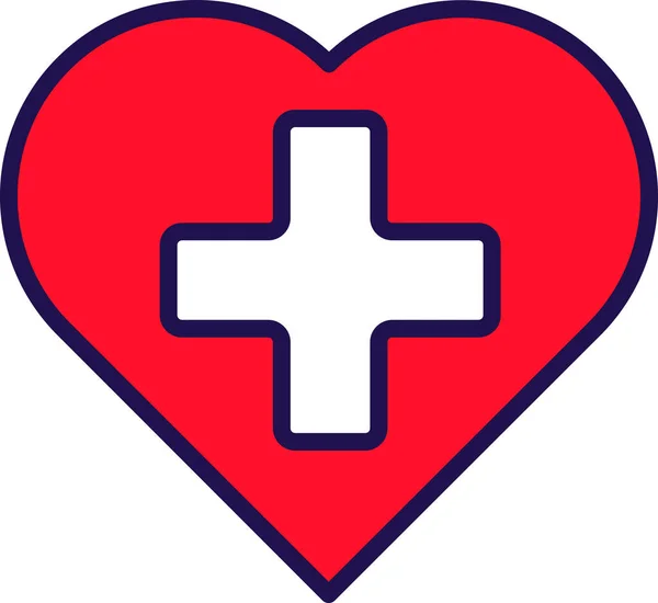 Bandera Confederación Suiza Forma Corazón Vector Suiza Símbolo Nacional Oficial — Archivo Imágenes Vectoriales