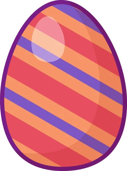 Huevo Festivo Decorado Con Pascua Feliz Huevo Gallina Pintado Divertido — Vector de stock