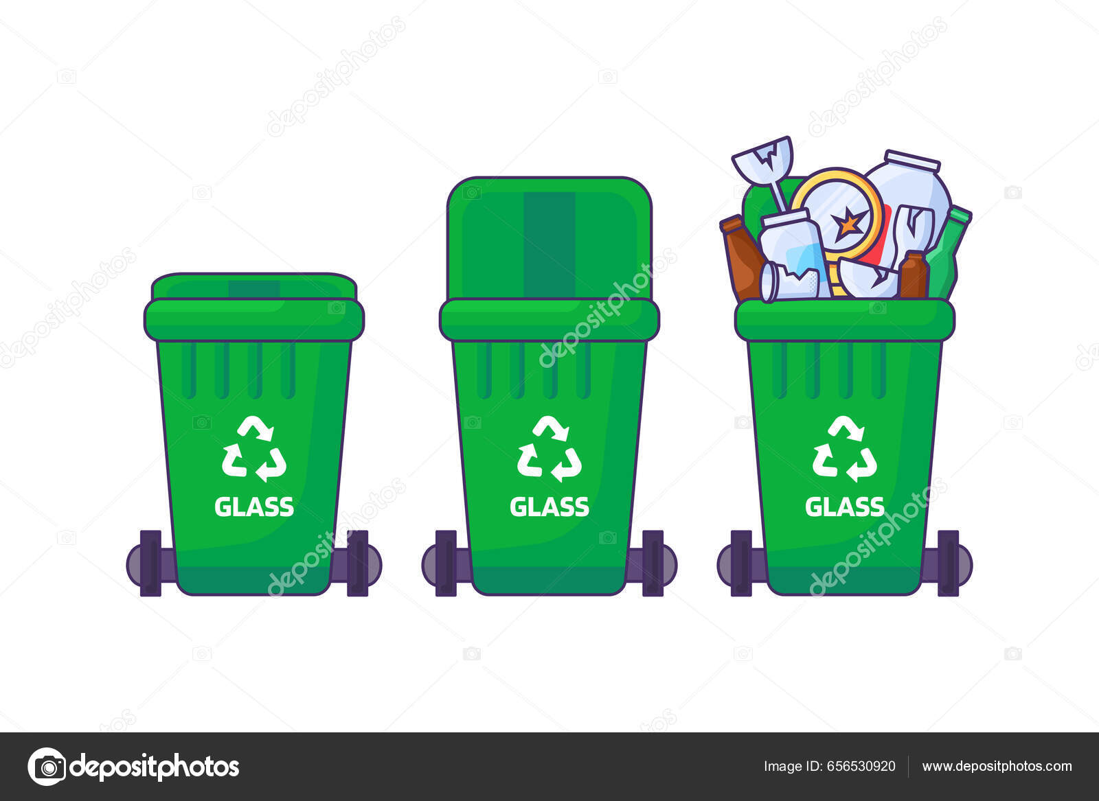 Contenedores De Basura Contenedor De Reciclaje PNG ,dibujos Residuos,  Conjunto, Papel PNG y Vector para Descargar Gratis