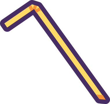 PVC saman içiyor. Plastik üretimi ve ambalaj atıklarının geri dönüşümü. Felçte düz simge, bilgi grafiği tasarımı için element. Beyaz arkaplanda izole edilmiş basit çizgi film ana hatları vektörü