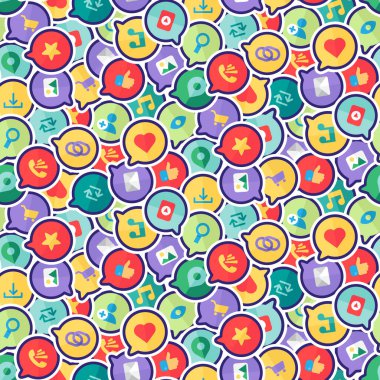 Günlük görevler için kusursuz sosyal medya sembollerinin piktogramı. Zarf, e-posta, ofis araması, alım ve randevu, video içeriği gibi. Kumaş, kapak ve ambalaj üzerine baskı için süsleme