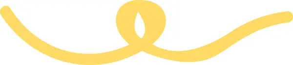 Gruba Żółta Linia Narysowana Ręcznie Końcówką Filcu Nieostrożna Arbitralna Linia — Wektor stockowy