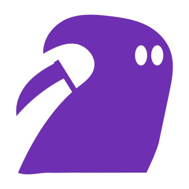 Düz simgeli Azrail pelerini. Bayram bayramı rozet çıkartması. Kupür defteri, tebrik kartı ve parti davetiyesi için dekoratif biçici unsuru. Beyaz arkaplanda izole edilmiş renk vektörü