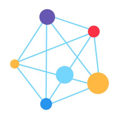 Ağ yapı arayüzü. Karmaşık bağlantılar ağı, modern ve geçmişe dönük teknolojik tasarım için soyut tekno elementler. Beyaz arkaplanda izole edilmiş basit renk vektörü resim grafiği