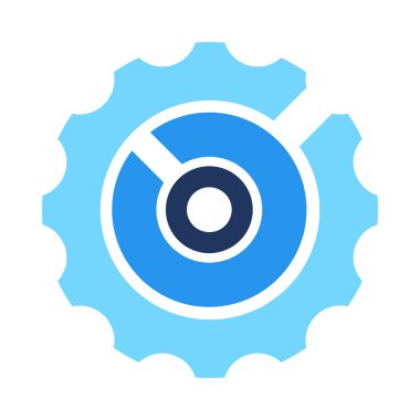 İletişim Çarkları İşbirliği seti. İşbirliği ve bağlantılar, modern ve retro teknolojik tasarım için soyut tekno elementler. Beyaz arkaplanda izole edilmiş basit renk vektörü resim grafiği