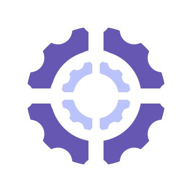 Çarklar ve saat mekanizmasının mucizeleri. Mekanik detaylar, modern ve retro teknolojik tasarım için soyut tekno elementler. Beyaz arkaplanda izole edilmiş basit renk vektörü resim grafiği