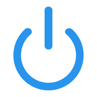 Yuvarlak sensör anahtarı. Dinamik ve etkili yuvarlak başlatma tuşu, modern ve geçmişe dönük teknolojik tasarım için soyut tekno element. Beyaz arkaplanda izole edilmiş basit renk vektörü resim grafiği