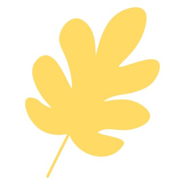 Sonbahar yeşillik el çizilmiş çizimler ayarlayın. Ağaç yaprakları, sarı arka plan üzerinde izole herbaryum