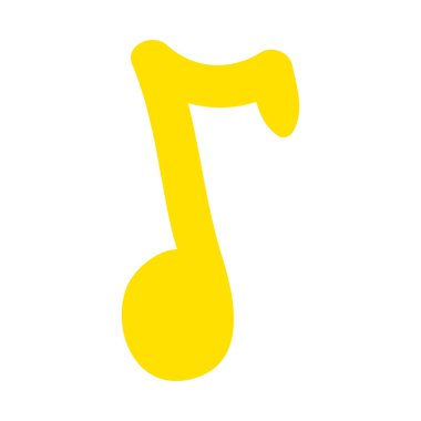 Bahar doğasını çağrıştıran müzik notaları. İlkbahar bayrağının tasarımı için çocuksu, parlak bir illüstrasyon. Düz elle çizilmiş vektör ögesi beyaz arkaplanda izole edildi