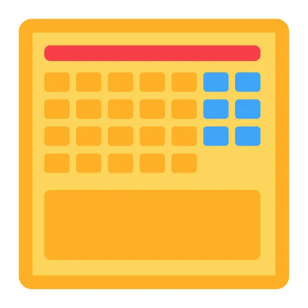 Ikon Kalender Rencana Waktu Halaman Pengingat Buku Harian Proses Bisnis Stok Ilustrasi 
