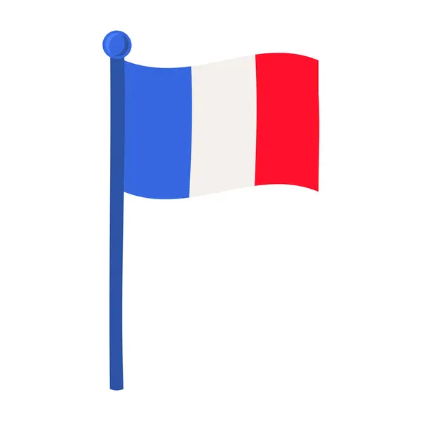 Flat France Flag Stripes ไอคอนส าหร บงานเทศกาลว นหย ภาพเวกเตอร์สต็อกที่ปลอดค่าลิขสิทธิ์