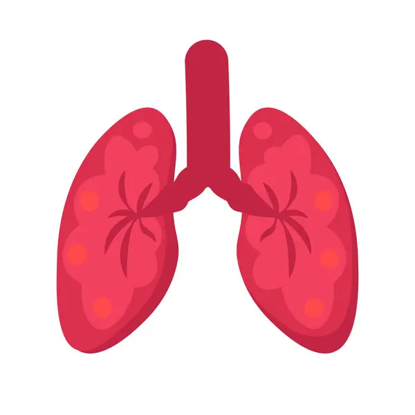 Poumons Personne Bonne Santé Icône Organes Système Respiratoire Élément Dessin Vecteurs De Stock Libres De Droits