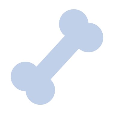 Doğal evcil hayvan kemikleri. Lezzetli çıtır köpek yemeği. Evcil hayvan mağazası veya veteriner kliniği tasarımı. Beyaz arkaplanda izole edilmiş basit düz vektör