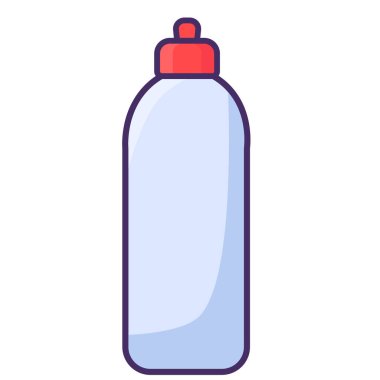 Vektör sporu ya da ana hatlarıyla beslenme şişesi. Piknik, gezi ve açık hava aktiviteleri için içecek konteynırı. Yiyecek ambalajı, depolama ve teslimat sembolü. Simge web tasarımı, çevrimiçi mağaza, baskı ve sosyal medya paylaşımları için uygundur. Th