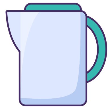 Ana hatlı çay demliği. Piknikler, banketler, kamu kurumları ve yemek şirketleri için içecek konteynırı. Simge web tasarımı, çevrimiçi mağaza, baskı ve sosyal medya paylaşımları için uygundur. Simge, beyaz bir sırt sırtında izole edilmiş.