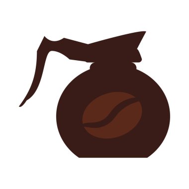 Katı çizgi film tarzında bir kahve fıçısının vektör çizimi. Türk kahvesi. Kahve temalı bir etkinlik, bir kafe menüsü, bir kahve dükkanı reklamı, kahveyle ilgili bir blog yazısı. Latte, Espresso, Americano, Cappuccino, Flat, Mocha, Irish, Turkish Coffee