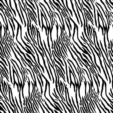 Siyah beyaz çizgilerin taşıyıcı deseni, ikonik kaplanın paltosunu anımsatıyor.