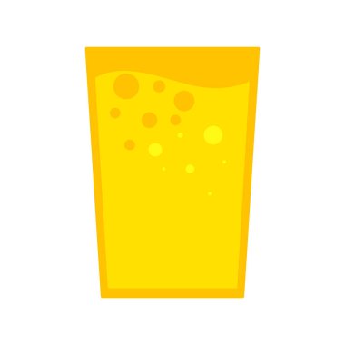 Bir bardak geleneksel Meksika limonata içeceği. İspanyol bayramı elementi Cinco De Mayo. Meksika tatil ikonu. Beyaz arkaplanda izole edilmiş basit çizgi film vektör ögesi