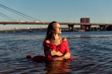 Evening walk on the hot beach