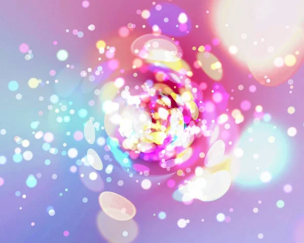 Абстрактный Цветовой Фон Визуальной Волной Боке Освещением — стоковое фото