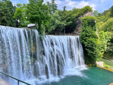 Tatilde Jajce, Bosna-Hersek 'te Jajce üzerine panoramik manzara
