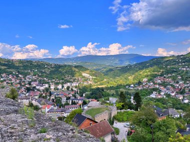 Tatilde Jajce, Bosna-Hersek 'te Jajce üzerine panoramik manzara