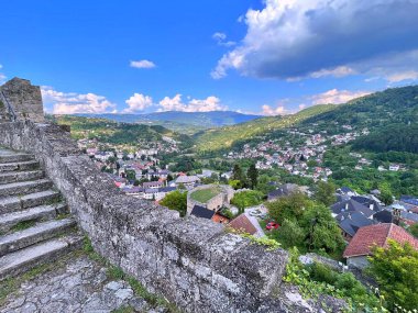 Tatilde Jajce, Bosna-Hersek 'te Jajce üzerine panoramik manzara