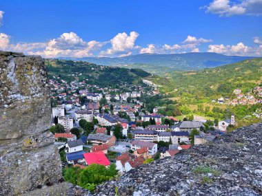 Tatilde Jajce, Bosna-Hersek 'te Jajce üzerine panoramik manzara