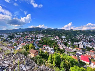 Tatilde Jajce, Bosna-Hersek 'te Jajce üzerine panoramik manzara