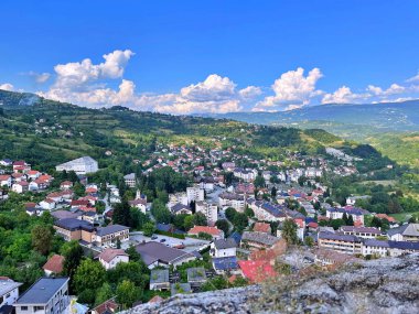 Tatilde Jajce, Bosna-Hersek 'te Jajce üzerine panoramik manzara