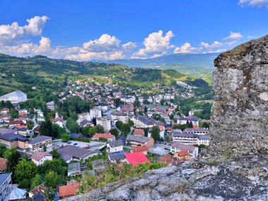 Tatilde Jajce, Bosna-Hersek 'te Jajce üzerine panoramik manzara