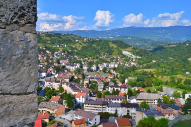 Tatilde Jajce, Bosna-Hersek 'te Jajce üzerine panoramik manzara