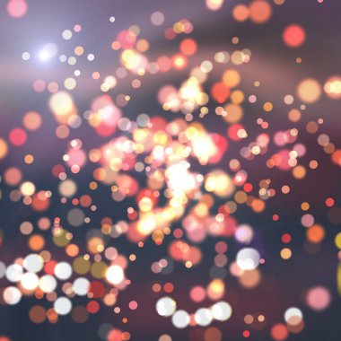 Çoklu renklere sahip Bokeh, Festive lights bokeh background, Disocused bokeh lights, Blurred Bokeh, Bokeh light vintage background