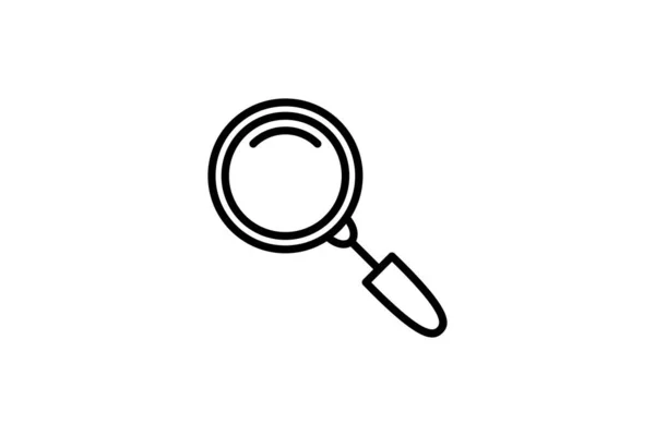 Magnifying Glass Icon Icon Related Assessment Line Icon Style Simple — Stock Vector