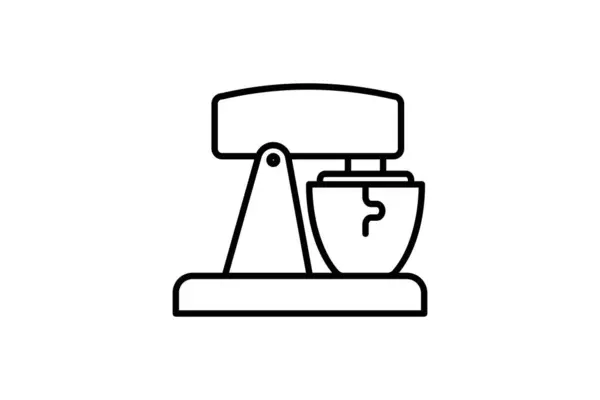 Mixer Oder Blender Icon Ikone Zusammenhang Mit Haushaltsgeräten Geeignet Für — Stockvektor