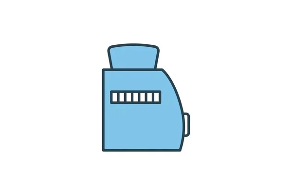 Toaster Ikone Ikone Zusammenhang Mit Haushaltsgeräten Geeignet Für Website Design — Stockvektor