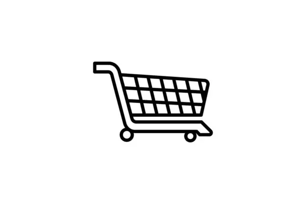 买购物车图标 Icon Related Business 适用于网站设计 用户界面 用户界面等 线条图标风格 可编辑的简单向量设计 — 图库矢量图片