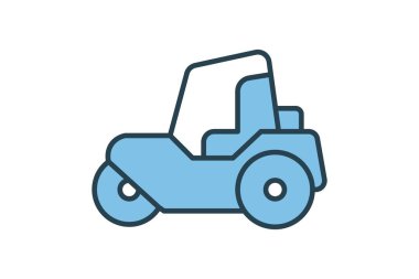 Yol İnşaat Simgesi. İnşaatla ilgili simge. Web sitesi, uygulama, kullanıcı arayüzleri, yazdırılabilir vb için uygun. Düz çizgi simgesi tarzı. Basit vektör tasarımı düzenlenebilir