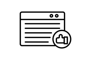 Dönüştürme oranı simgesi. Pazarlama ile ilgili bir ikon. Satır simgesi tarzı. Basit vektör tasarımı düzenlenebilir