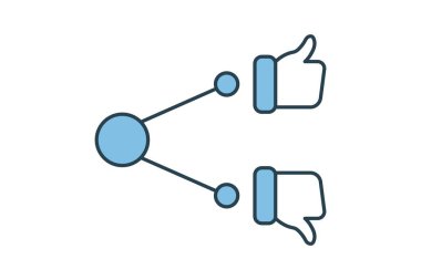 Geri besleme döngü simgesi. Geribildirim ve Gözden Geçirmeyle ilgili simge. Web sitesi, uygulama, kullanıcı arayüzleri, yazdırılabilir vb için uygun. Düz çizgi simgesi tarzı. Basit vektör tasarımı düzenlenebilir