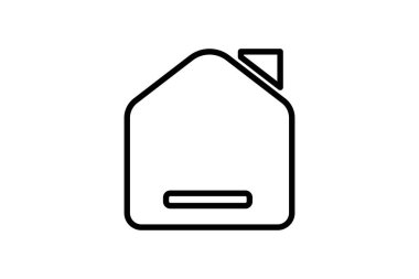 ev ikonu. Temel web ve UI ile ilgili simge. Web sitesi, uygulama, kullanıcı arayüzleri, yazdırılabilir vb için uygun. çizgi simgesi tarzı. Basit vektör tasarımı düzenlenebilir