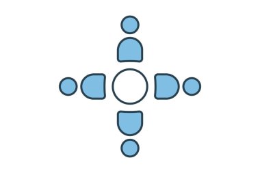 Grup simgesini destekle. Ruh sağlığıyla ilgili bir ikon. Web sitesi, uygulama, kullanıcı arayüzleri, yazdırılabilir vb için uygun. Düz çizgi simgesi tarzı. Basit vektör tasarımı düzenlenebilir