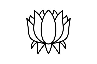 Rahatlama ikonu. Ruh sağlığıyla ilgili bir ikon. Web sitesi, uygulama, kullanıcı arayüzleri, yazdırılabilir vb için uygun. çizgi simgesi tarzı. Basit vektör tasarımı düzenlenebilir