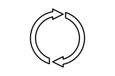 Fabrika ikonu sıfırlıyor. Kurulum ve ayar ile ilgili simge. Web sitesi, uygulama, kullanıcı arayüzleri, yazdırılabilir vb için uygun. çizgi simgesi tarzı. Basit vektör tasarımı düzenlenebilir