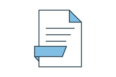 PDF Düzenleyici simgesi. Düzenleme aracına bağlı simge. Web sitesi, uygulama, kullanıcı arayüzleri, yazdırılabilir vb için uygun. Düz çizgi simgesi tarzı. Basit vektör tasarımı düzenlenebilir